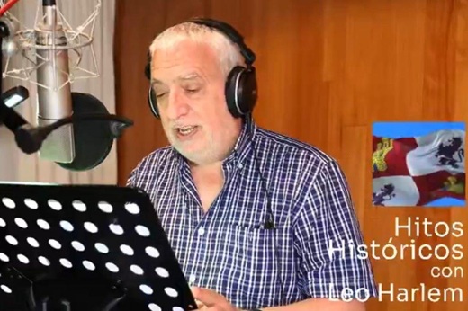 Leo Harlem durante la grabación de 'Castilla y León, mucha historia que contar'.E. M. Leo Harlem durante la grabación de 'Castilla y León, mucha historia que contar'.E. M.